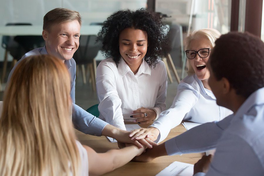 bigstock Happy Multi Ethnic Employees S 295118161 Stress Management Coaching