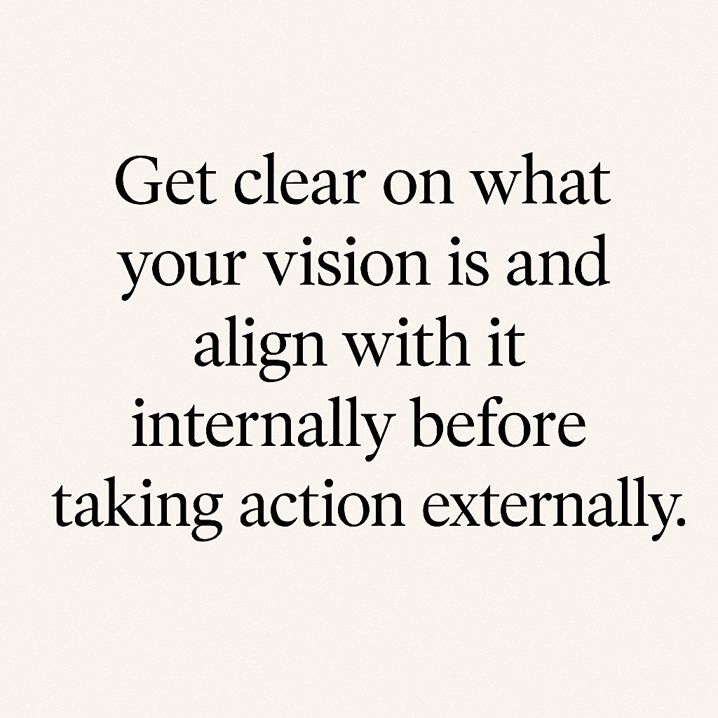 Get Clear on your vision graphic